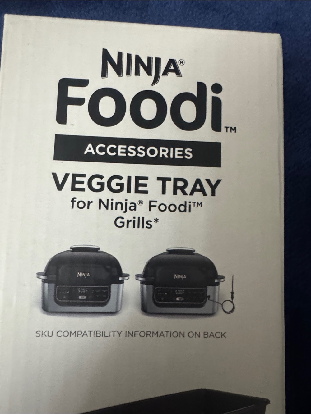 Ninja Foodi Veggie Tray Accessory in Black and White Packaging